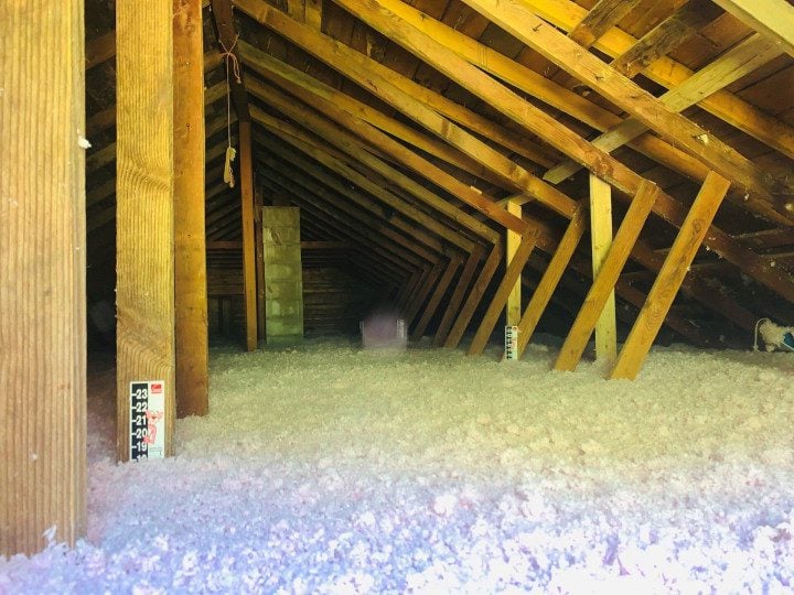 Attic space insulation