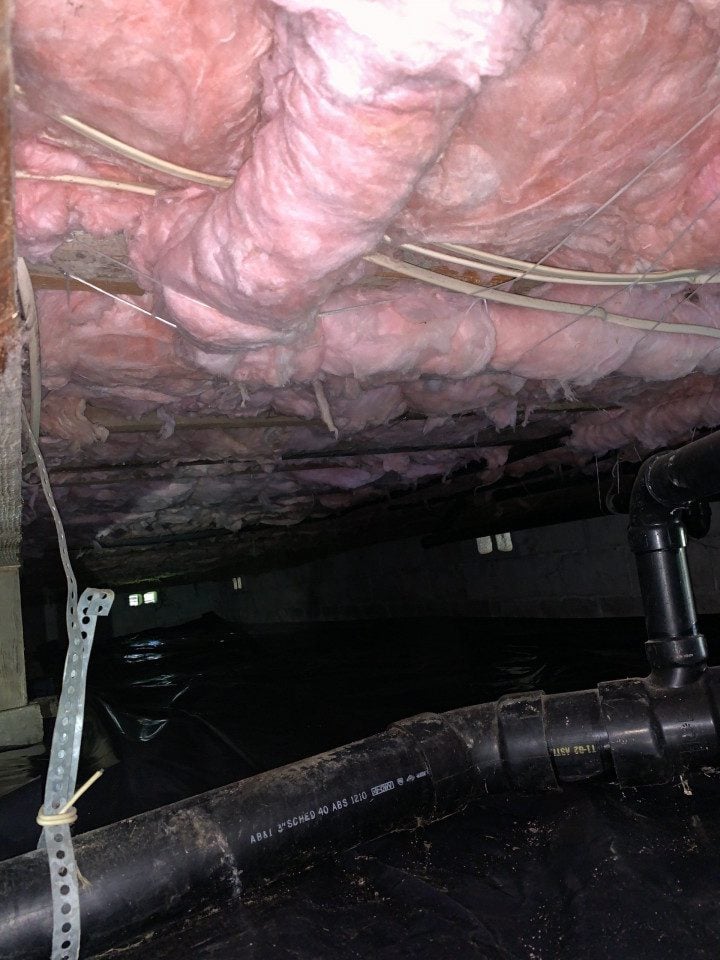 Crawl space insulation