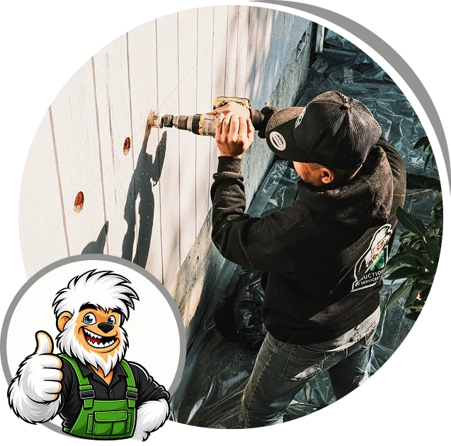 Man working on Insulation
