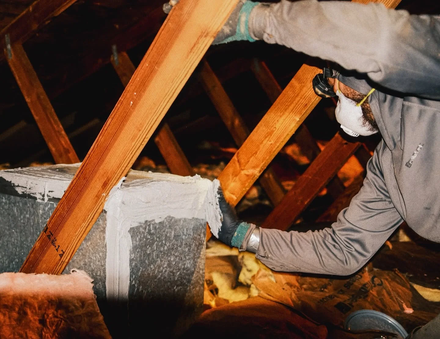 Working on insulation